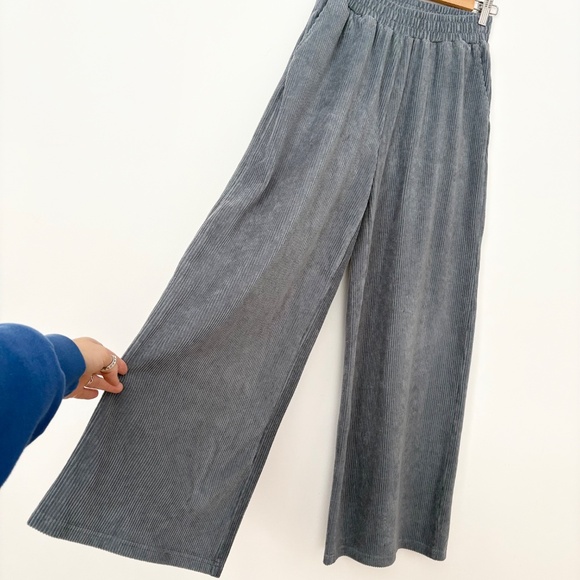 Native youth corduroy wide leg trousers - Picture 3 of 5